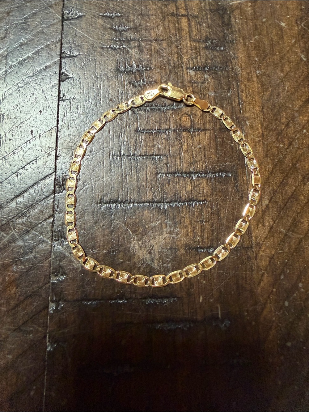6.0” 9.25 Classic Gold Link Bracelet - Women's Italian Jewelry